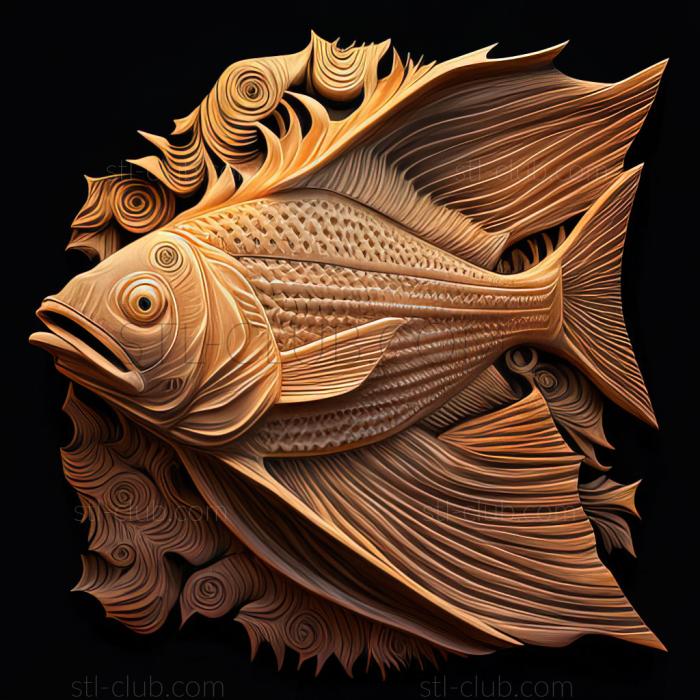 3D model st Rhineloricaria fish (STL)